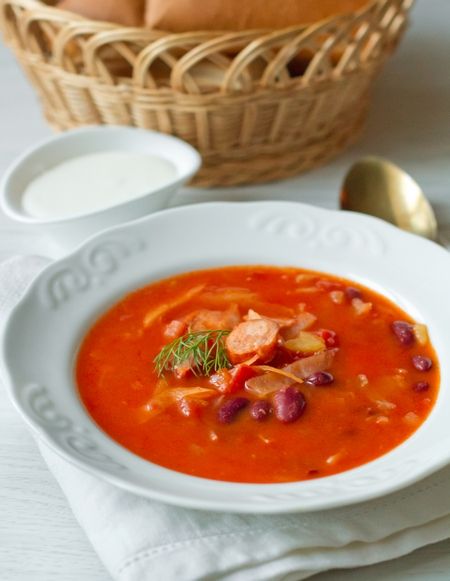 Рецепт колбасного супа