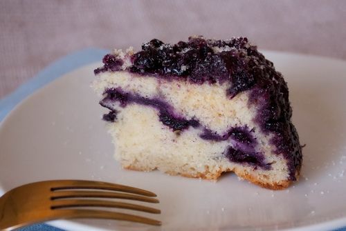 Черничный пирог-перевертыш