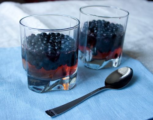 Рецепт виноградного желе с черникой