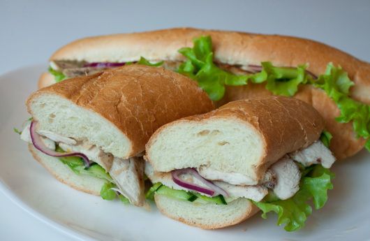 Рецепт сэндвичей с курицей и маринованным цуккини