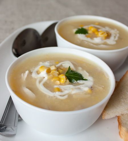Рецепт картофельного супа с курицей и кукурузой