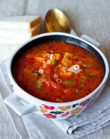Томатный овощной суп