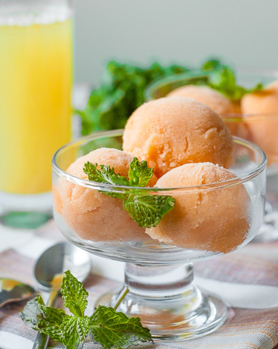 Рецепт персикового сорбе