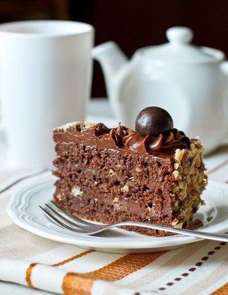 Шоколадно-ореховый торт с 