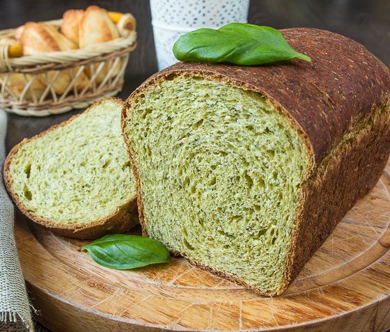 Рецепт шпинатного хлеба с цельнозерновой мукой