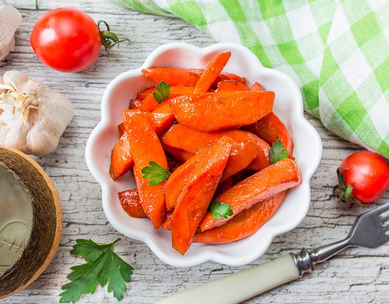 Рецепт глазированной моркови с бальзамическим уксусом