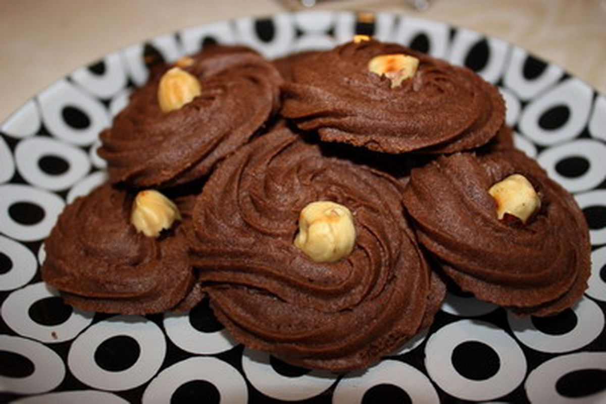 Рецепт печенья "Шоколадные завитки"