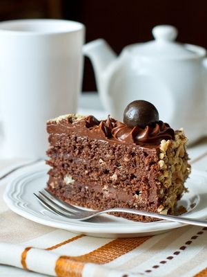 Шоколадно-ореховый торт с “Нутеллой”