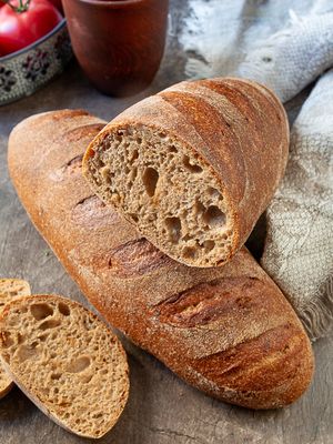 Цельнозерновой хлеб с луком